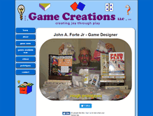 Tablet Screenshot of gamecreationsllc.com